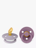 BIBS Colour Anatomical Baby Soothers, Pack of 2, Size 2, Grey/Mauve - McGrocer
