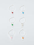Wine Glass Charms Set Of 6
