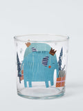 Elephant Glass Tumbler 380Ml Multi