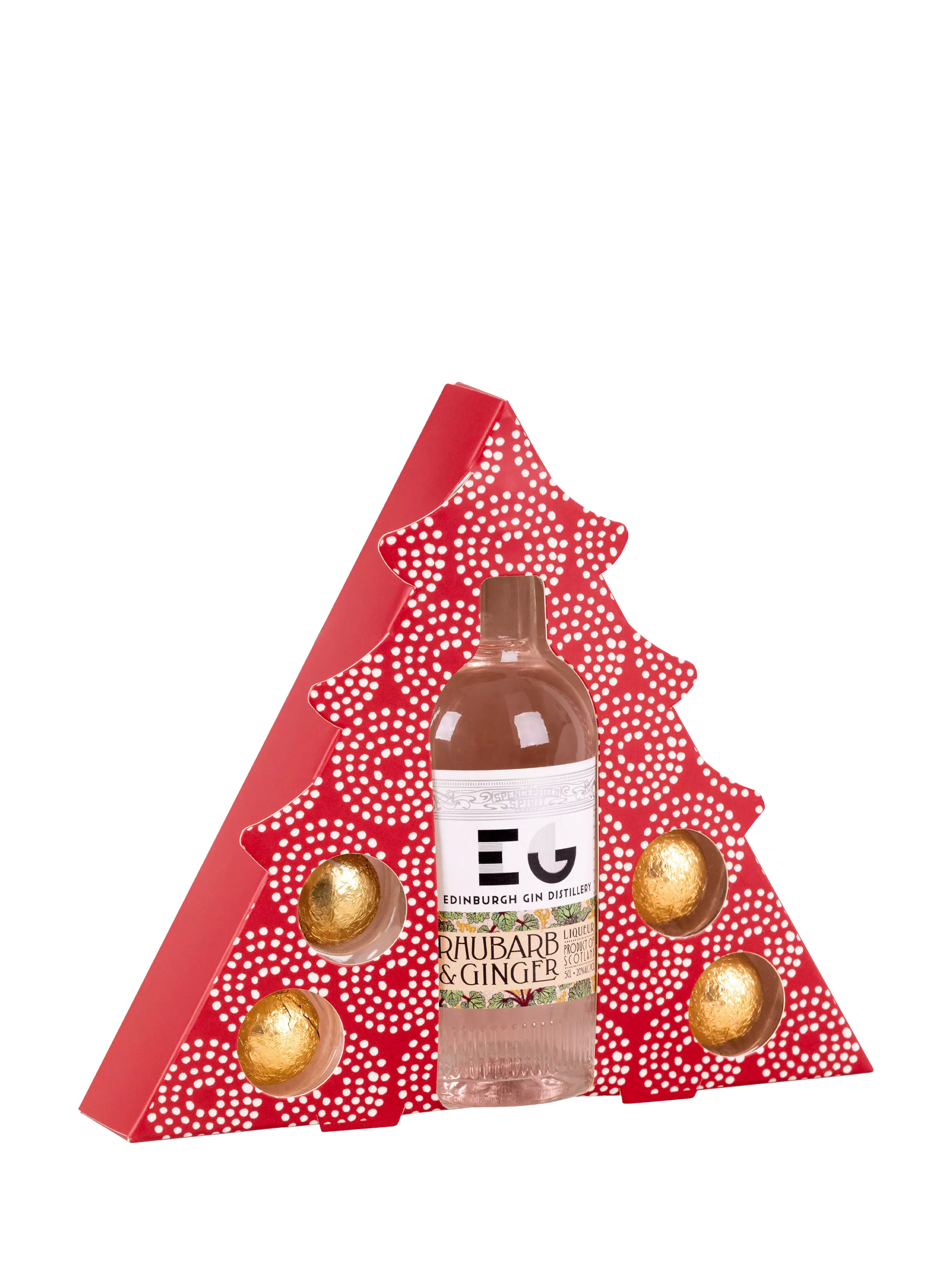 Christmas Tree Chocolate & Gin Gift Set, 50g + 5cl - McGrocer