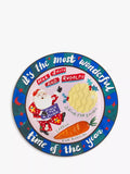 Eleanor Bowmer Christmas Eve Santa's Treats Stoneware Plate, 28cm - McGrocer