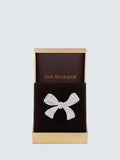 Jon Richard Crystal Bow Brooch Silver