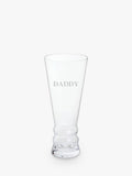 Dartington Crystal Brew Craft Daddy Engraved Pilsner Lager Glass 500Ml Clear