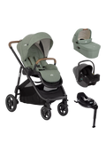 Joie Baby Versatrax Pushchair, Ramble XL Carrycot, i-Snug Car Seat and i-Base On the Go Encore Bundle - McGrocer