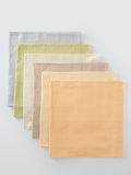 Baby Colourblock Muslin Cloth Pack Of 6 70 X 70Cm