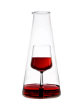 Ichendorf Milano Inbottiglia Wine Glass Decanter, 110ml, Clear/Red - McGrocer