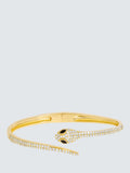 Jon Richard Gold Plated Snake Bangle Gold