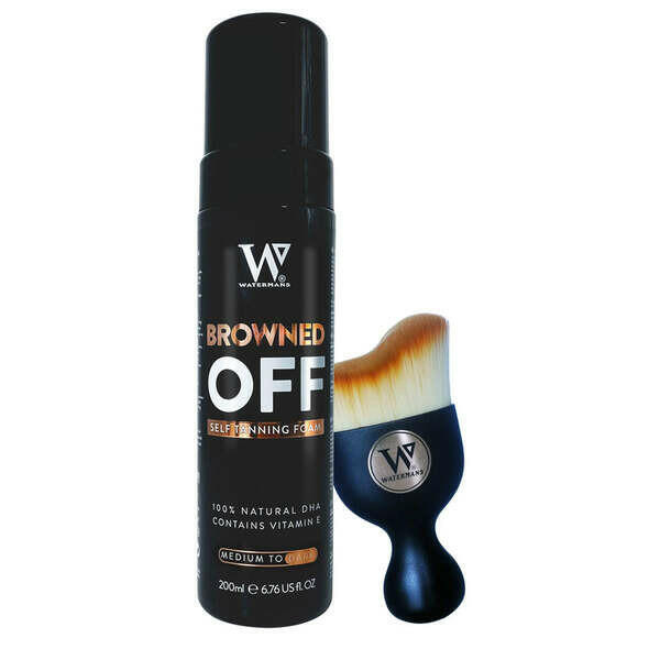 Watermans Browned off Tan Foam Medium to Dark - Free Brush GOODS Superdrug