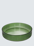 Culinary Concepts Large Round Glass Tray 31Cm Emerald