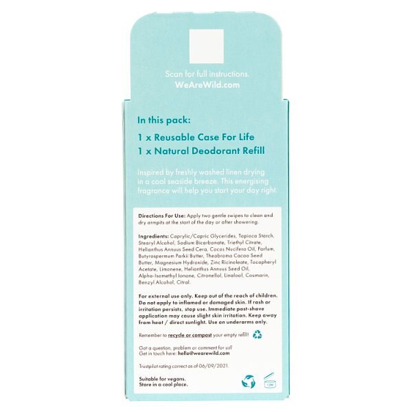 Wild Aqua Case And Fresh Cotton & Sea Salt Deo Refill GOODS Superdrug
