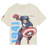 M&S Captain America T-Shirt, 2-3 Years, Ecru