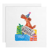 M&S Cute Sausage Dog Birthday Card