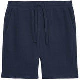 M&S Mens Collection Waffle Loungewear Shorts, Medium, Navy