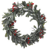 Christmas Wreath With Red Berries 35cm