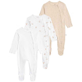 M&S Pure Cotton Bunny Sleepsuits, 3-6 Months, Light Pink