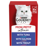Gourmet Mon Petit Fish Variety Tuna Salmon Trout Wet Cat Food