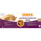 IAMS Senior Wet Cat Food Meat & Fish Variety Mix in Jelly
