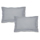 Catherine Lansfield Easy Iron Percale Oxford PIllowcase Pair Grey