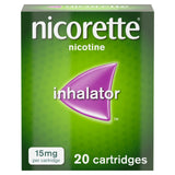 Nicorette 15mg Inhalator 20 Cartridges Quit Smoking Aid