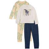 M&S Dino Pyjamas, 2 Pack, 3-4 Years, Navy