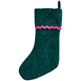 M&S Bright Scallop Stocking, Green