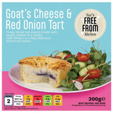 Gluten Free Kitchen Goats Cheese & Red Onion Tart