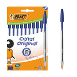 BIC Cristal Original Ballpoint Pens Blue Box of 10