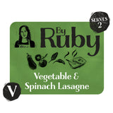 ByRuby Vegetable & Spinach Lasagne Serves 2