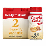 Cow & Gate 2 Follow On Baby Milk Formula Liquid Ready to Feed 6-12 Months