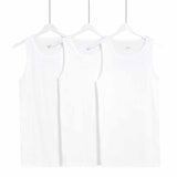 M&S Mens Essential Cotton Sleeveless Vests, XXL, White