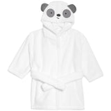 M&S Panda Hooded Robe, 18-24 Months, White