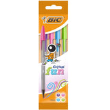 BIC Cristal Fun Assorted Ballpoint Pens Pouch of 4