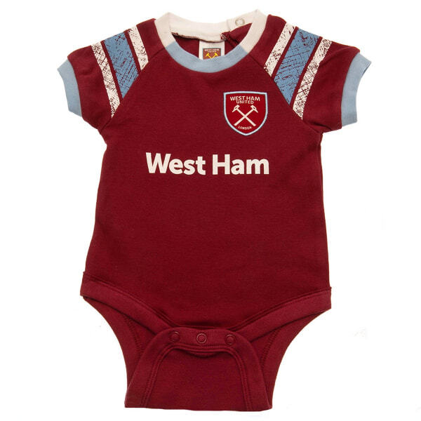 West Ham United FC Baby Sleepsuit (Pack of 2) (12-18 Months) GOODS Superdrug