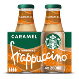 Starbucks Frappuccino Caramel Flavoured Milk Iced Coffee 4x250ml All coffee Sainsburys