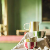 Habitat x Sanderson & National Trust Handpainted Small Stripe Mustard Jug