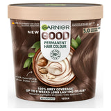 Garnier Good Permanent No Ammonia Formula 100% Grey Coverage 5.0 Coffee Roast Brown Hair Dye