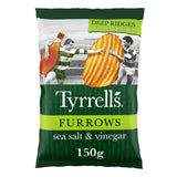 Tyrrells Furrows Sea Salt & Vinegar Sharing Crisps 150g