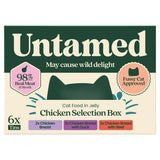 Untamed Wet Cat Food in Jelly Chicken Selection Box 6 x 75g