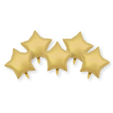 Sainsbury's Home Pack of 5 Gold Star Foil Balloons