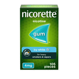 Nicorette Icy White Gum Pieces Quit Smoking Aid x105 4mg