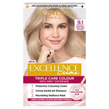 L'Oreal Paris Excellence Permanent Hair Dye Natural Light Ash Blonde 9.1