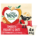 Yeo Valley Little Yeos Organic Smooth Yogurt & Oats 4 x 85g