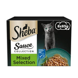 Sheba Sauce Lover Mixed Collection in Gravy Cat Food Trays 8 x 85g