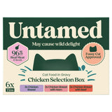 Untamed Wet Cat Food in Gravy Chicken Selection Box 6 x 75g