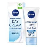 Nivea Refreshing Day Cream Moisturiser SPF15 for Normal Skin 50ml