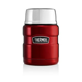 Thermos Stainless King Red Food Flask - 470ml