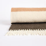 Habitat Brushed Mohair Striped Throw - Neutral - 12x150