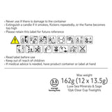 Habitat Luxe Pack of 12 Clear Cup Tealights - Sea Minerals & Sage