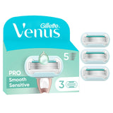 Venus Deluxe Smooth Sensitive Razor Blades x3