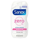 Sanex Zero% Sensitive Skin Shower Gel Body Wash 450ml